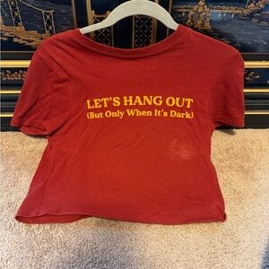 LG Red Tee with Multicolor Accent Tag